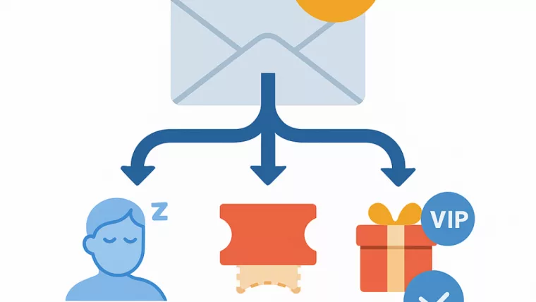 Ілюстрація email-воронки для iGaming: листи, бонуси, ретеншн-гравці
