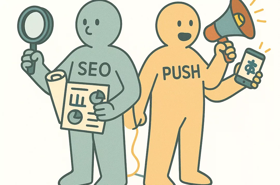 SEO і пуш-арбітраж: як поєднати органіку з агресивним трафіком