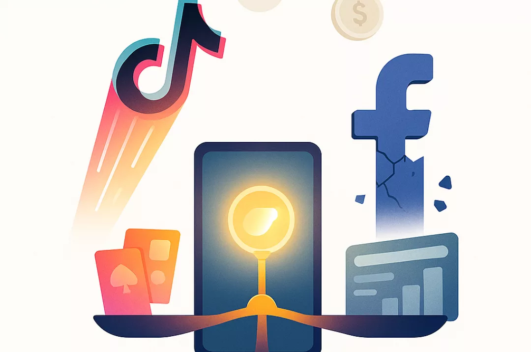 TikTok проти Facebook — битва соцмереж у 2025 році