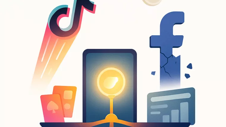 TikTok проти Facebook — битва соцмереж у 2025 році