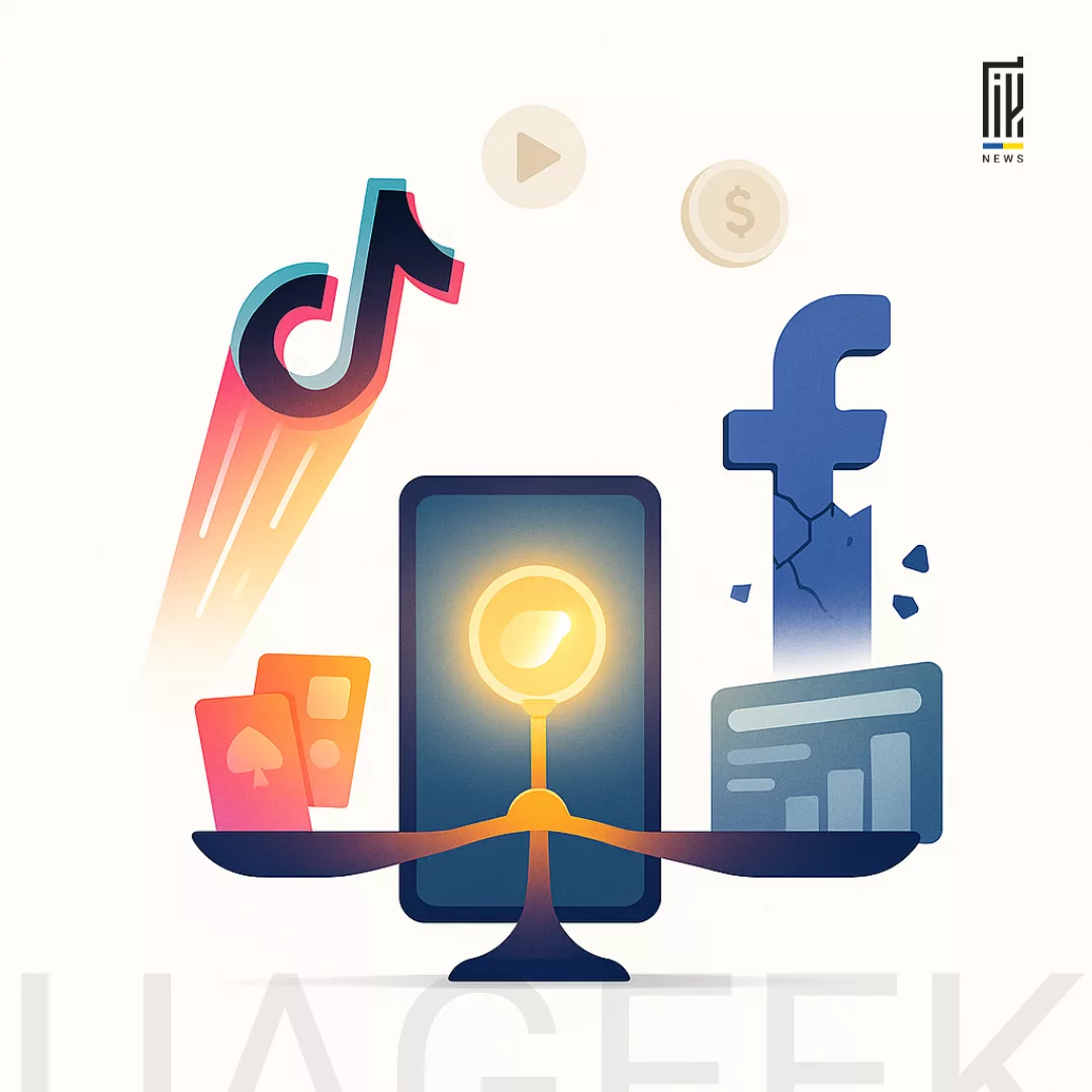 TikTok проти Facebook — битва соцмереж у 2025 році